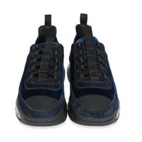 Chanel Wmns Velvet Calfskin Grosgrain Sneaker Navy Blue