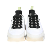 Chanel Velvet Calfskin & Mixed Fibers Sneaker White Yellow (US Size 10)