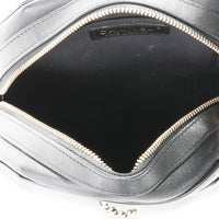 Chanel Black Lambskin Octagon Camera Bag