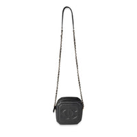 Chanel Black Lambskin Octagon Camera Bag