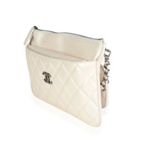 Chanel Ivory Quilted Lambskin Bag In A Bag