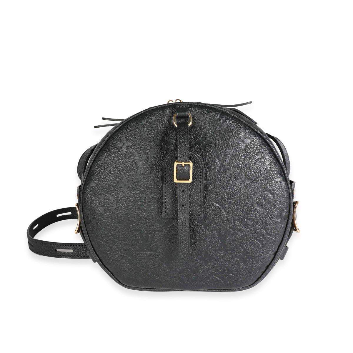 Louis Vuitton Boite Chapeau Souple Bag Monogram Empreinte Leather mm Black