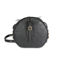 Louis Vuitton Black Empreinte Leather Boite Chapeau Souple MM