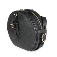 Louis Vuitton Black Empreinte Leather Boite Chapeau Souple MM