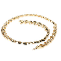 Hennel Vintage 1960's Diamond Choker Necklace in 18k Yellow Gold 0.5 CTW