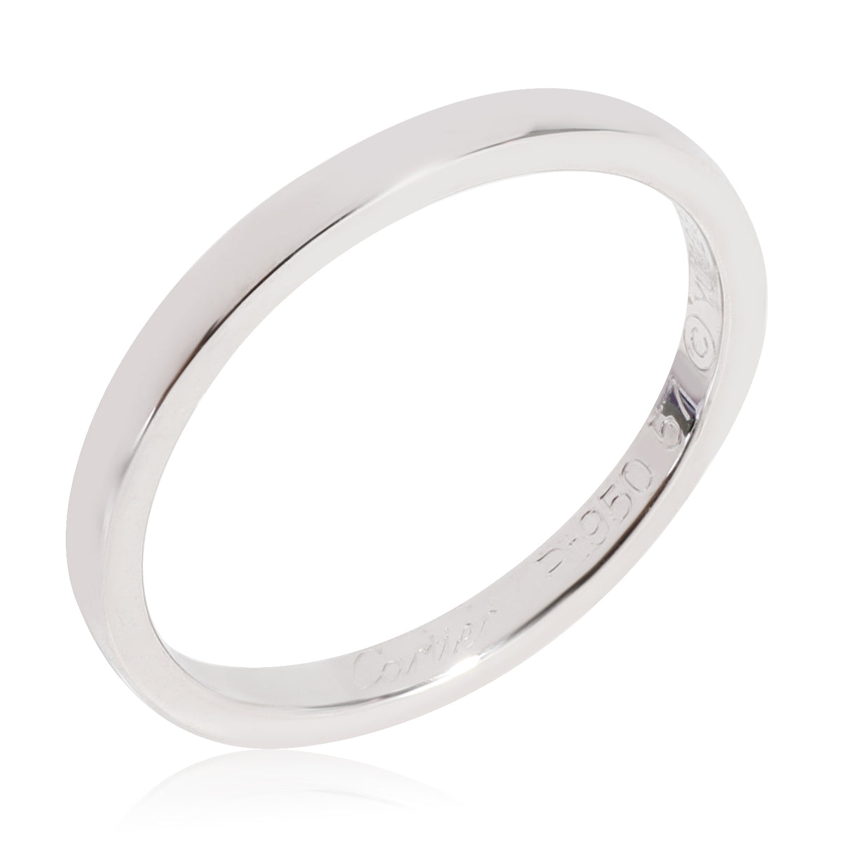 Cartier Ballerine 2 mm Band in Platinum