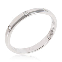 Cartier 1895 Diamond Wedding Band in Platinum 0.03 CTW