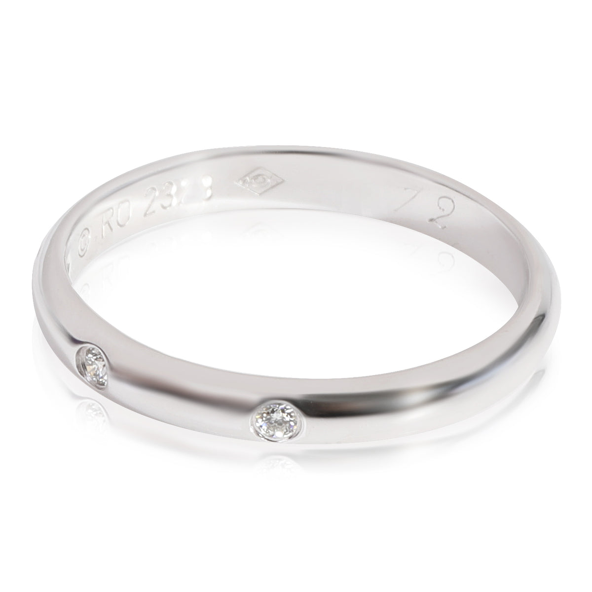 Cartier 1895 Diamond Wedding Band in Platinum 0.03 CTW