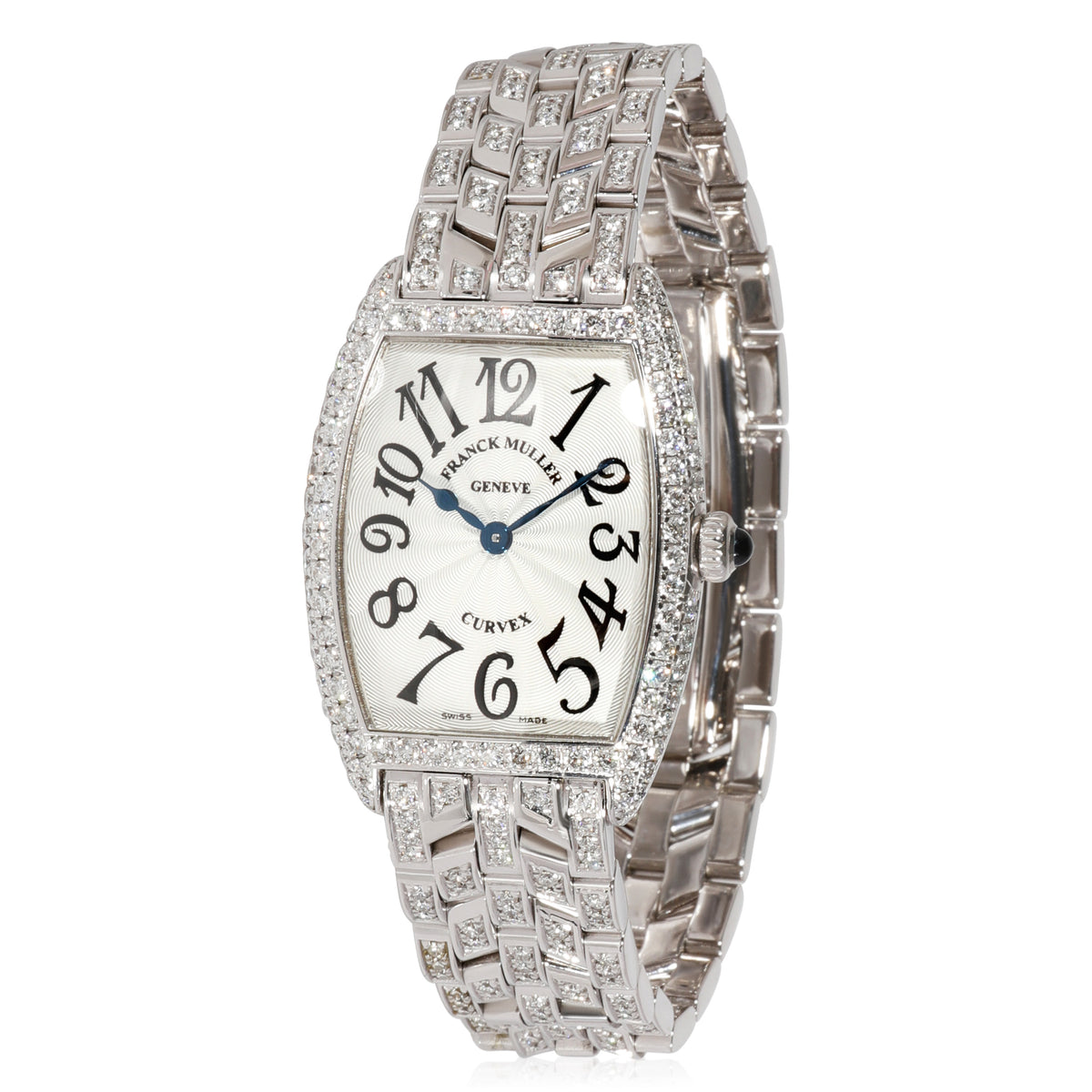 Franck Muller Cintree Curvex 1752 QZD Womens Watch in 18kt White Gold