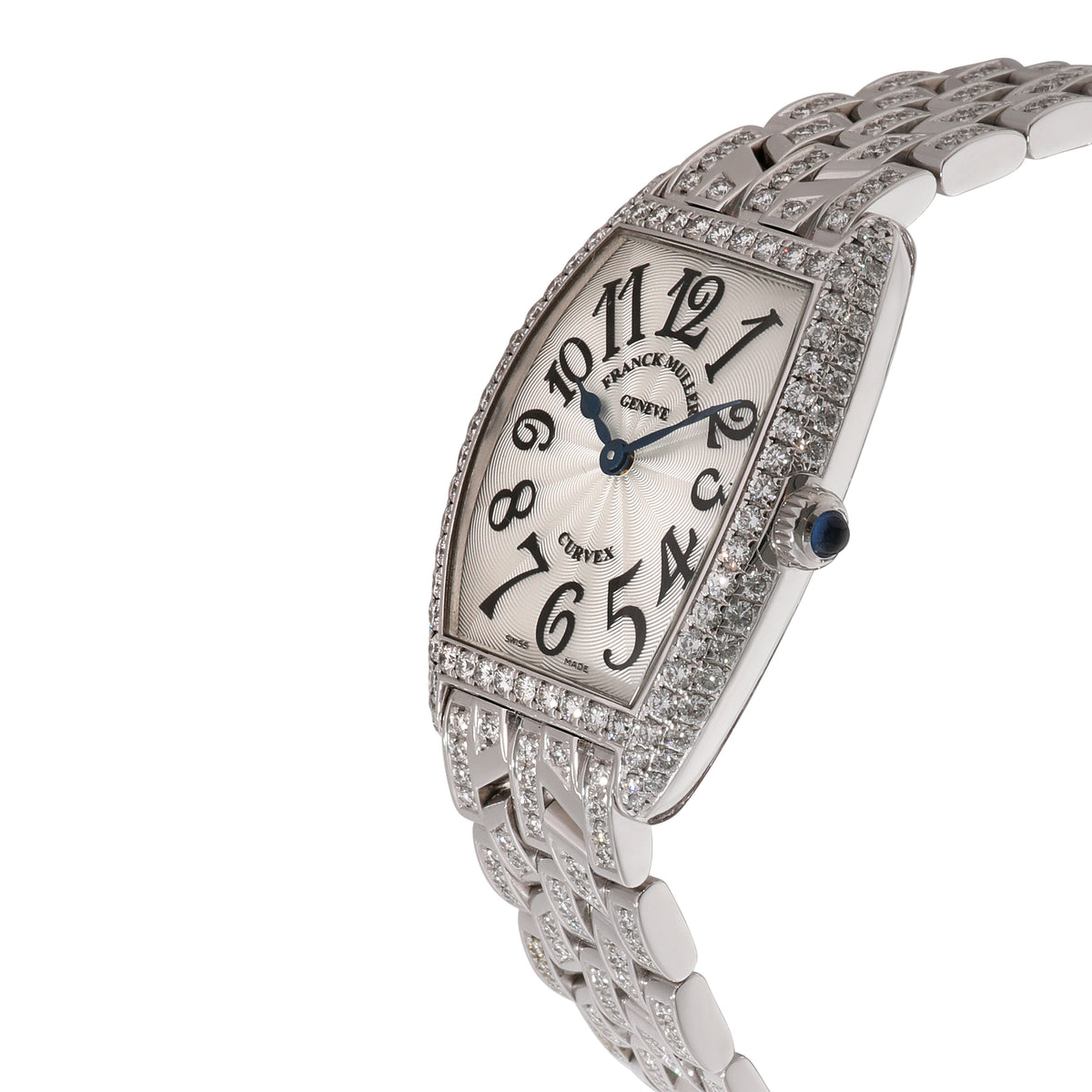 Franck Muller Cintree Curvex 1752 QZD Womens Watch in 18kt White Gold