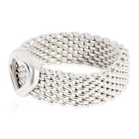 Tiffany & Co. Somerset Mesh Ring in  Sterling Silver