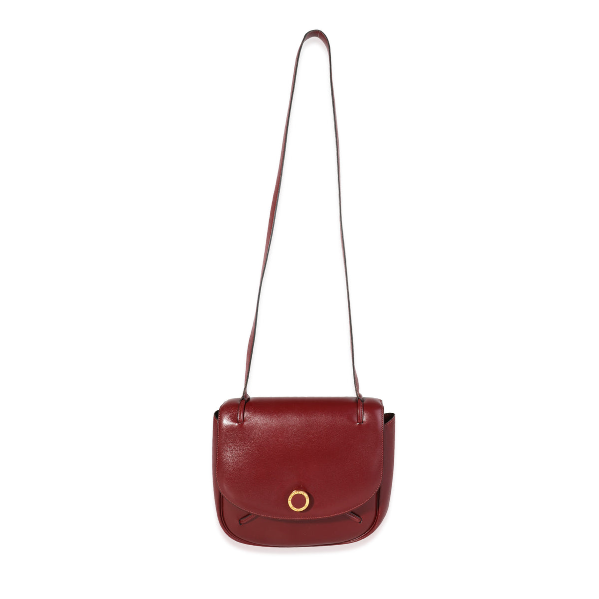 Hermès Vintage Rouge H Box Calf Shoulder Bag