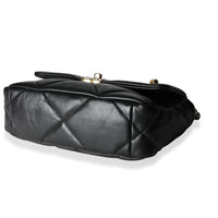 Chanel Black Quilted Lambskin Medium Chanel 19 Bag