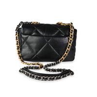 Chanel Black Quilted Lambskin Medium Chanel 19 Bag