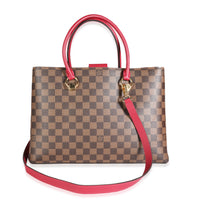 Louis Vuitton Lie de Vin Taurillon Leather & Damier Ebene Canvas LV Riverside To