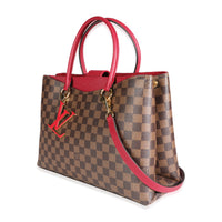 Louis Vuitton Lie de Vin Taurillon Leather & Damier Ebene Canvas LV Riverside To