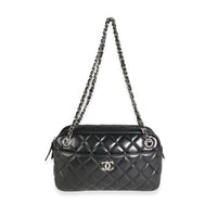 Chanel Black Quilted Lambskin Classic Camera Case