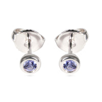 Tiffany & Co. Elsa Peretti Tanzanite Stud Earring in  Sterling Silver