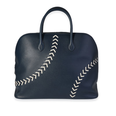 Hermès Bleu de Malte Evercolor Baseball Bolide 45 PHW