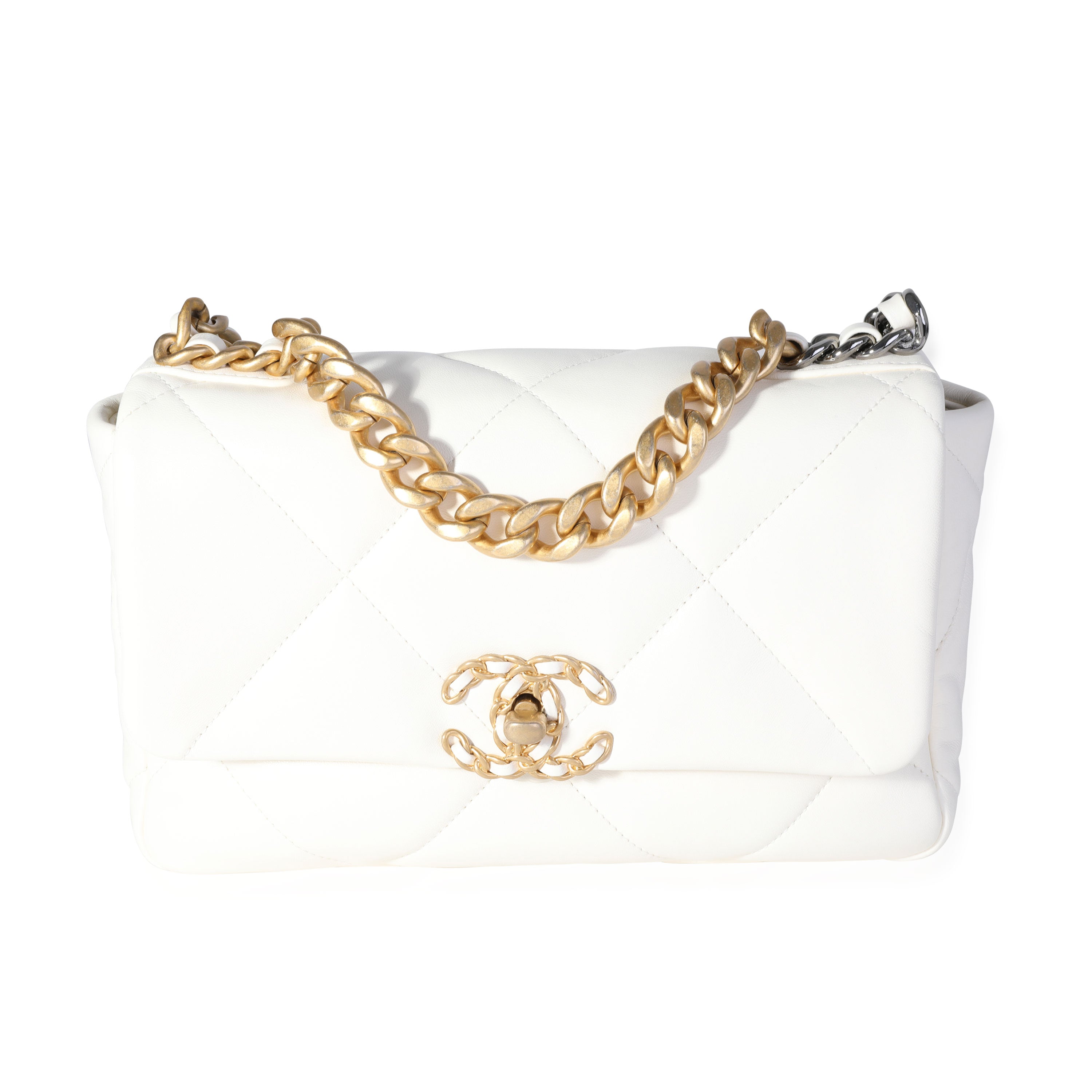 Chanel Beige Quilted Lambskin Medium Chanel 19 Flap Bag, myGemma, AU