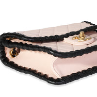 Chanel Beige Lambskin & Black Whipstitch My Own Mini Frame Bag