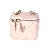 Chanel Beige Quilted Caviar Vanity with Chain