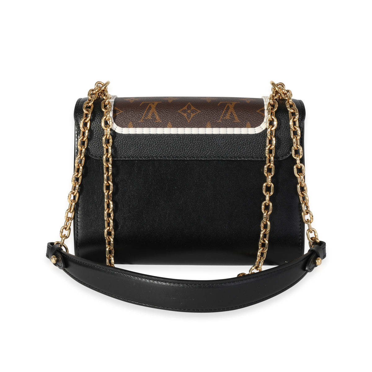 Louis Vuitton Leather and Raffia MM Twist Black - Luxury In Reach
