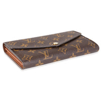 Louis Vuitton Monogram Canvas & Brown Leather Sarah Wallet