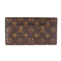 Louis Vuitton Monogram Canvas & Brown Leather Sarah Wallet