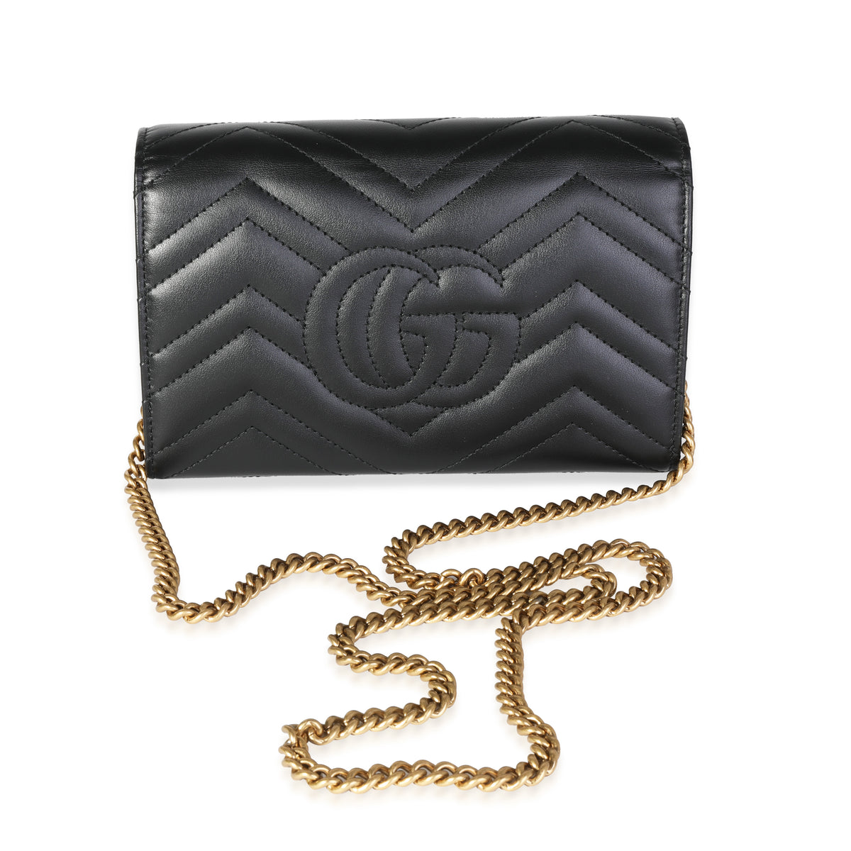 Gucci Black Matelassé GG Marmont Mini Bag