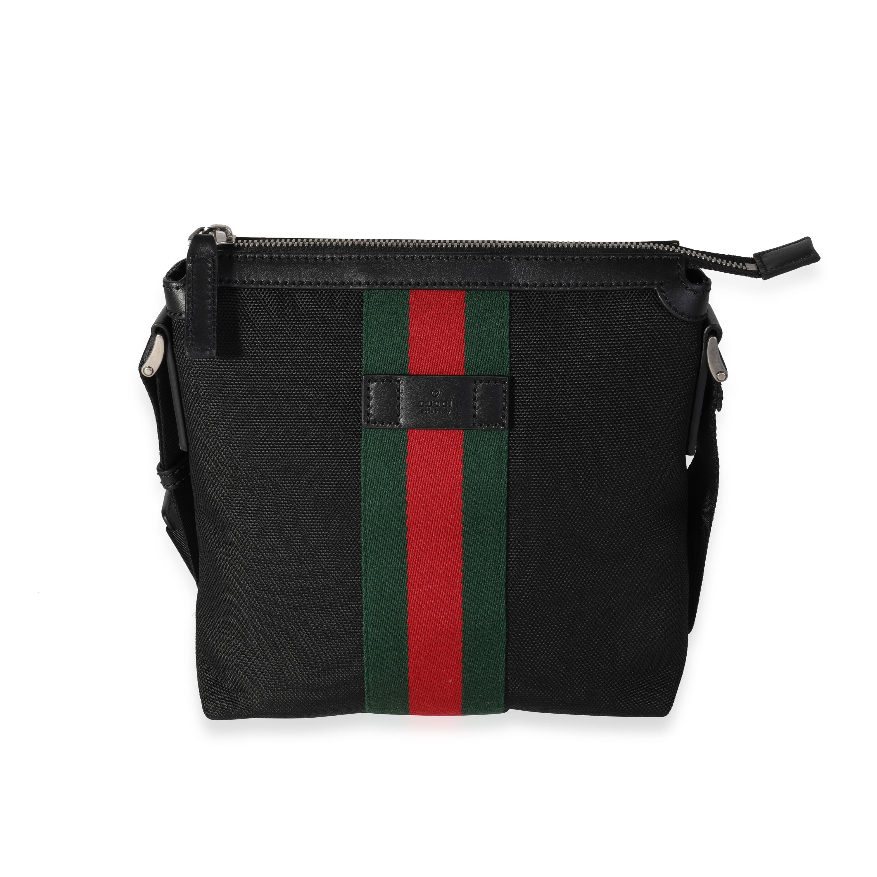 Gucci black techno canvas messenger bag Clearance