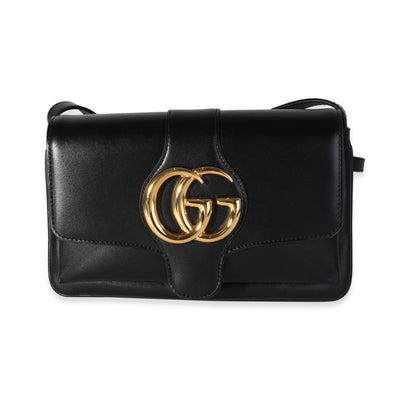 Gucci Black Calfskin Small Arli Flap Bag