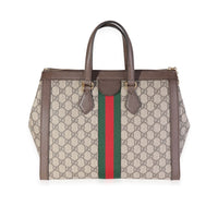 Gucci GG Supreme & Web Medium Ophidia Tote Bag