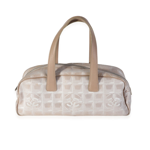 Chanel Neutrals Travel Ligne Bowler Bag