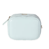 Chanel Light Blue Quilted Lambskin Mini Vanity