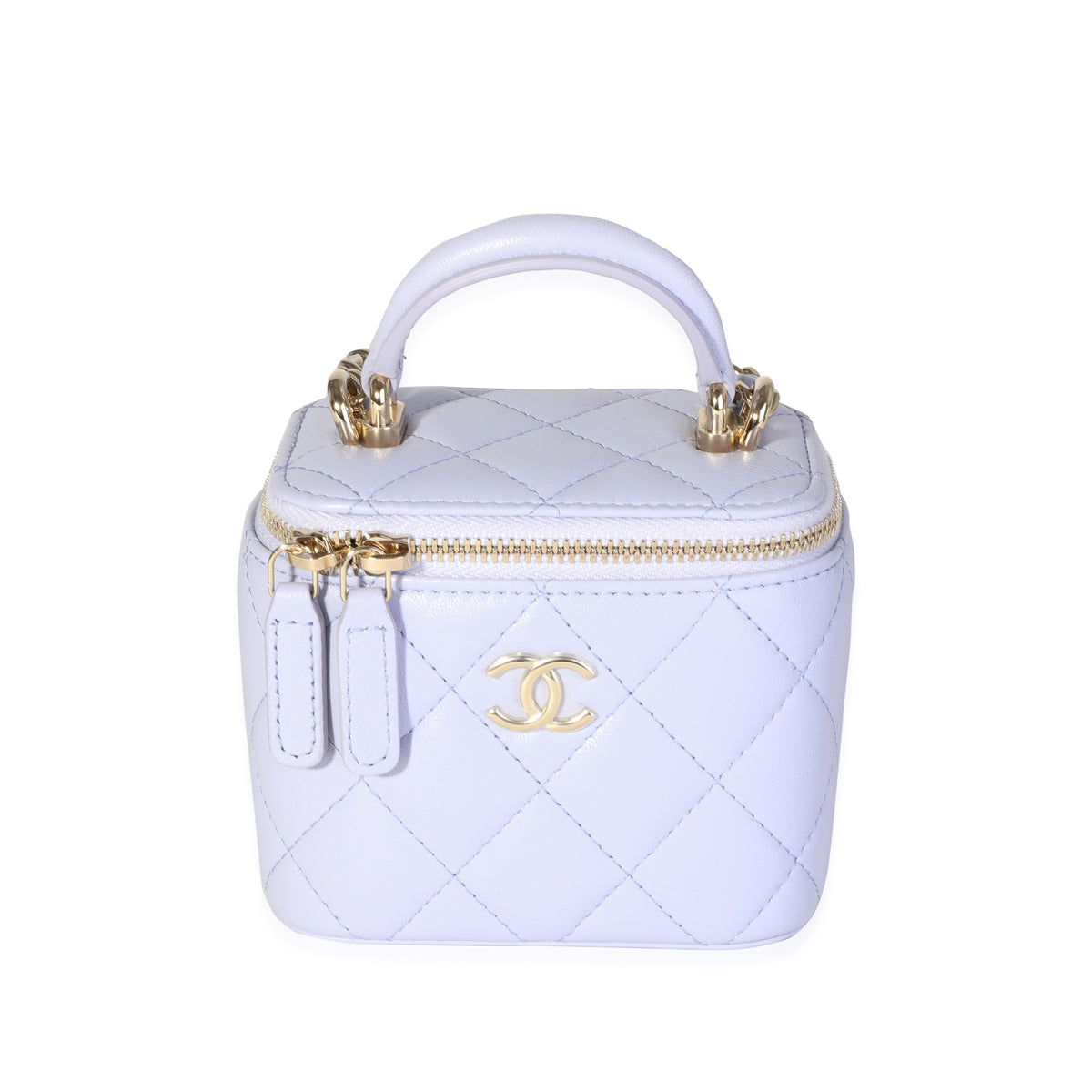 Chanel Lavender Lambskin Vanity Bag with Chain