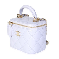 Chanel Lavender Lambskin Vanity Bag with Chain