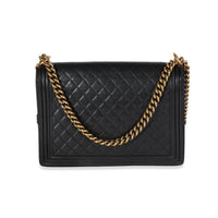 Chanel Black Quilted Lambskin XL Boy Bag