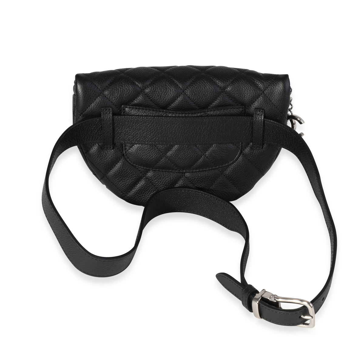 Chanel Uniform Black Quilted Caviar Waist Belt Bag, myGemma, DE