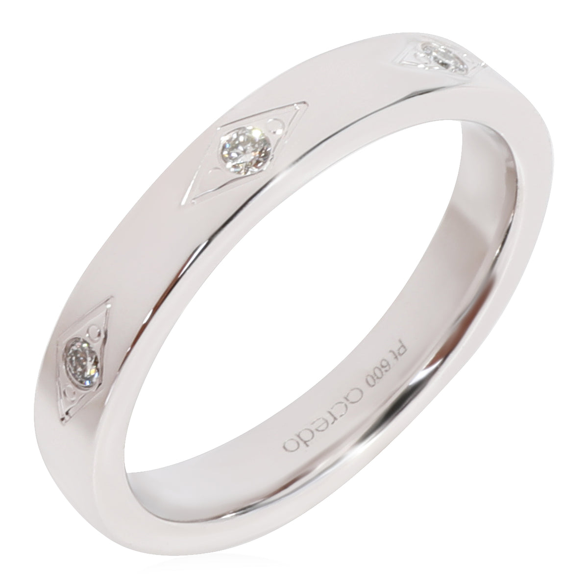 Acredo Diamond Wedding Band in Platinum 0.07 CTW