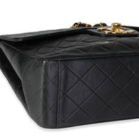 Chanel Vintage Black Quilted Lambskin XL Flap Bag