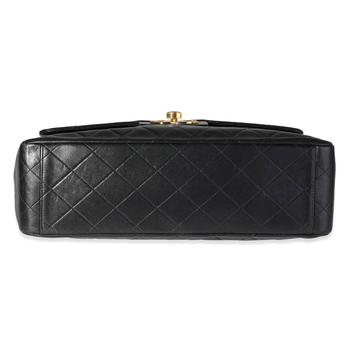 Chanel Vintage Black Quilted Lambskin XL Flap Bag