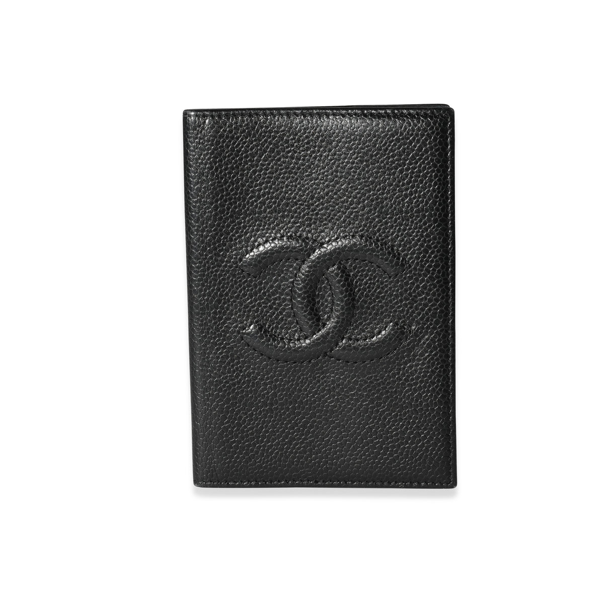 Chanel Black Caviar Timeless Passport Case