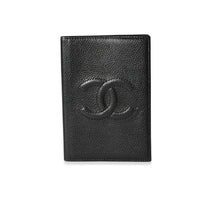 Chanel Black Caviar Timeless Passport Case