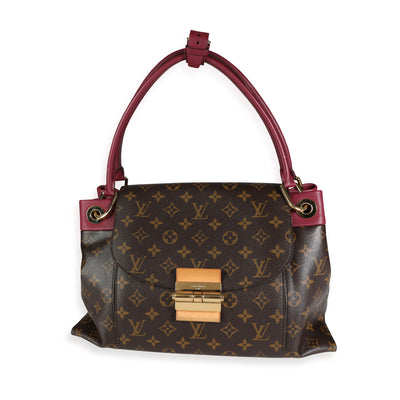 Louis Vuitton Aurore Calf Leather & Monogram Canvas Olympe Shoulder Bag