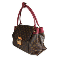 Louis Vuitton Aurore Calf Leather & Monogram Canvas Olympe Shoulder Bag