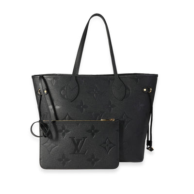 Louis Vuitton Black  Monogram Empreinte Giant Neverfull MM