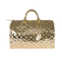 Louis Vuitton Limited Edition Gold Monogram Miroir Speedy 35