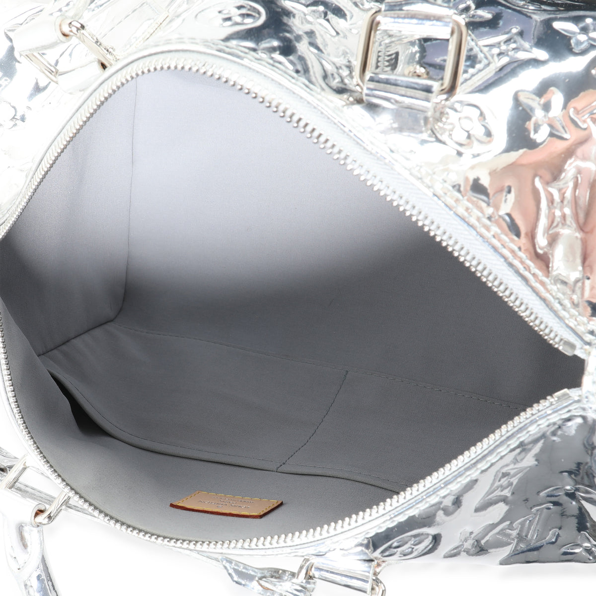 Louis Vuitton Limited Edition Silver Monogram Miroir Speedy 35 – myGemma