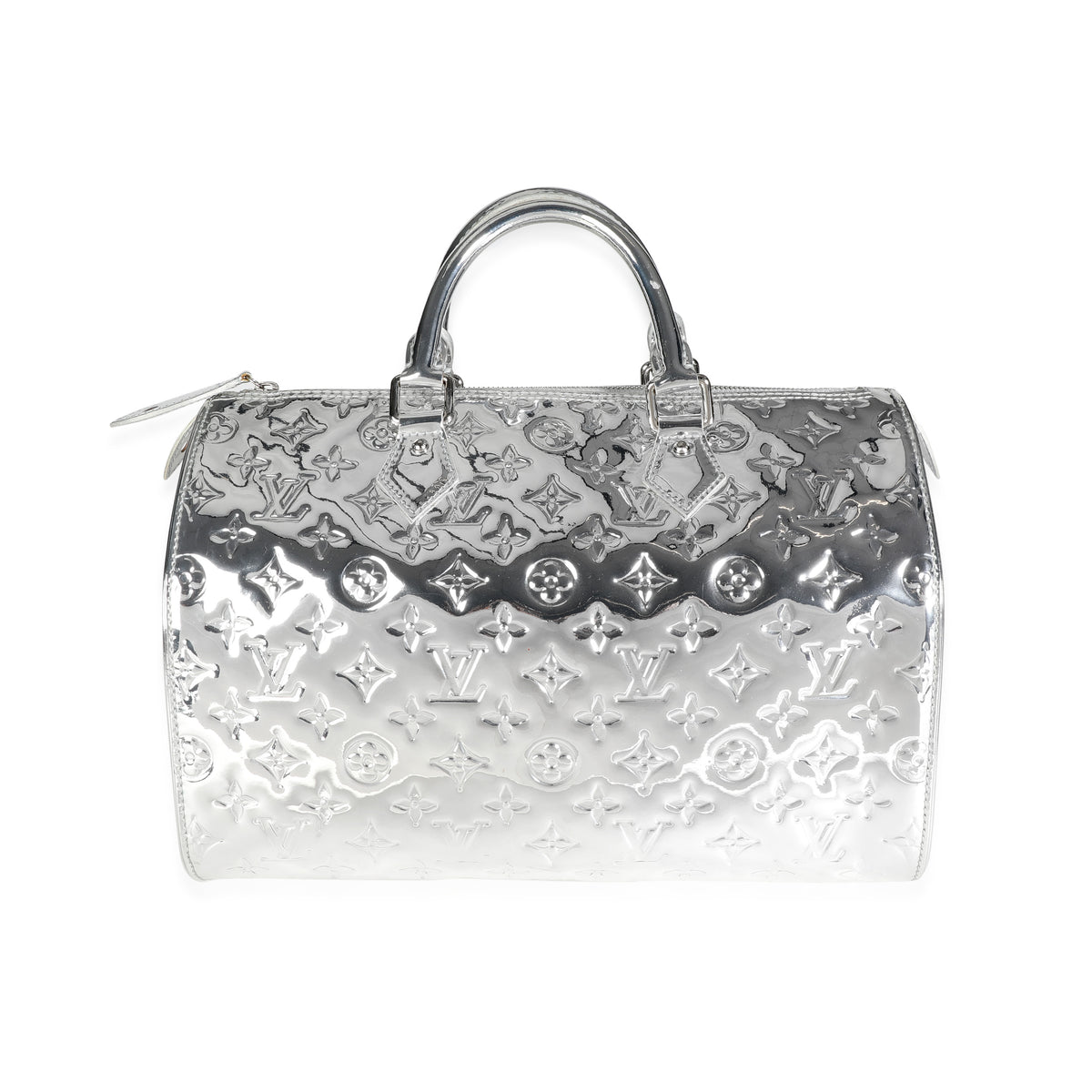 Louis Vuitton, Bags, Sold Louis Vuitton Speedy 3 Silver Miroir Bag